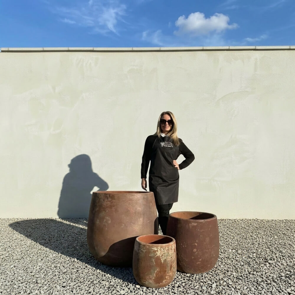 The Can Tho Wabi-Sabi Terra Plant Pots - Sutton Manor Nursery
