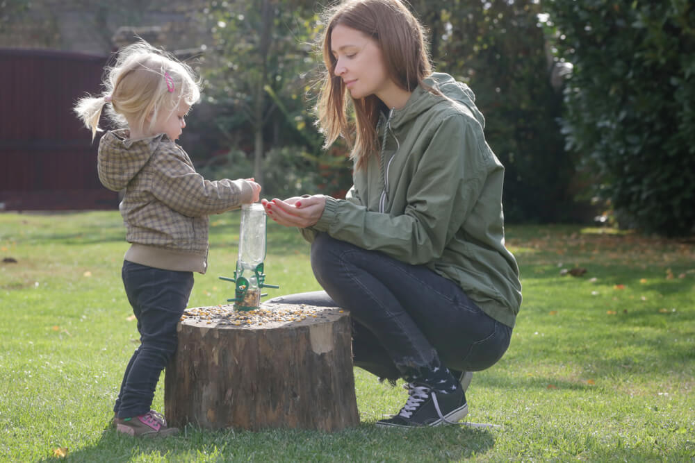 How To Get Your Kids Gardening This Summer - bird feeder