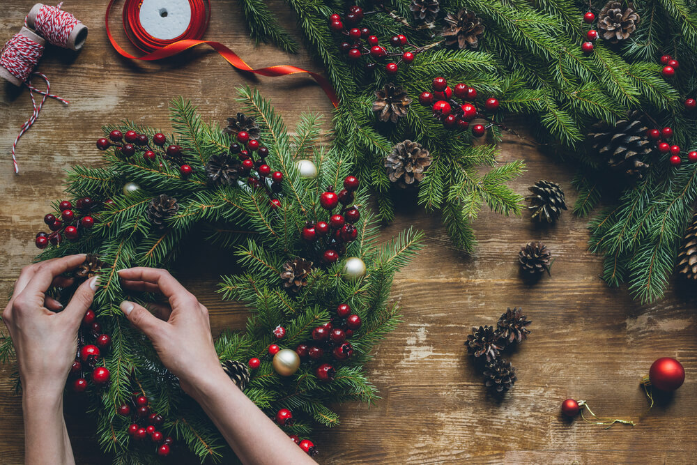 Hand made Christmas wreath