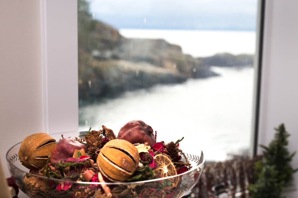 A beautifully festive scented bowl of potpourri 