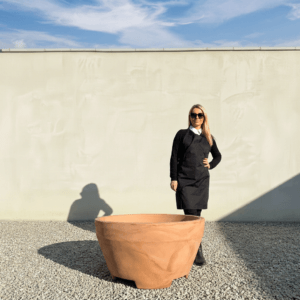 The Capri Pot 90 Colour Terracotta (Resin)