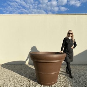 The Milan Pot 115 Colour Mocha (Resin)