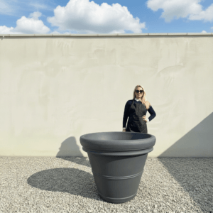 The Milan Pot 100 Colour Charcoal (Resin)