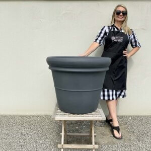 The Milan Pot 65 Colour Charcoal (Resin)