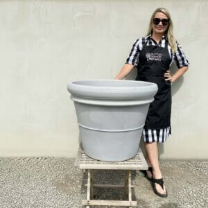The Milan Pot 65 Colour Greystone (Resin)