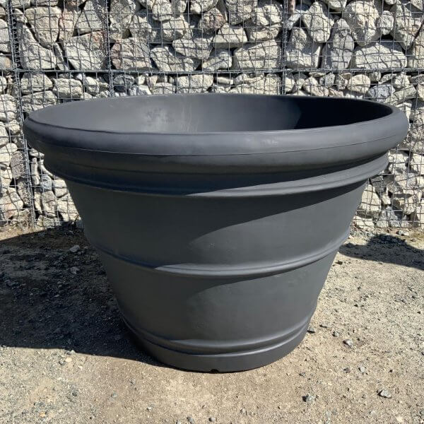 The Milan Pot 135 Colour Charcoal Grey - CHARC 2