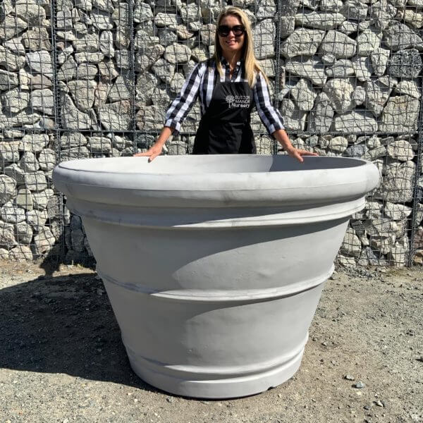 The Milan Pot 135 Colour Greystone - grey stone 135