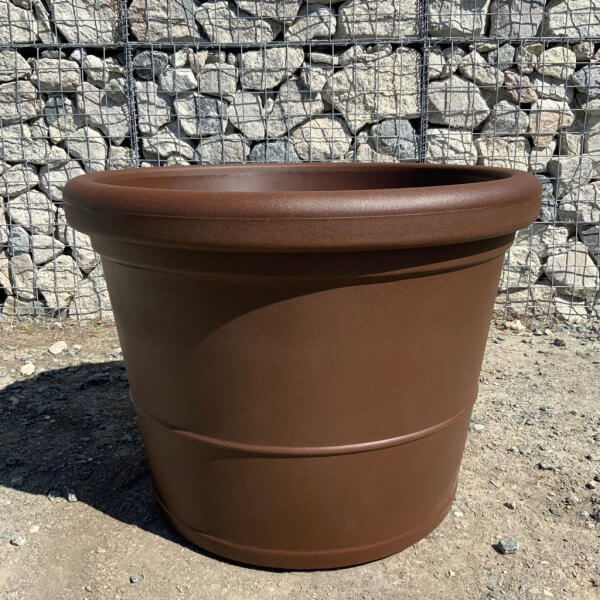 The Brunello Pot 80 Colour Mocha Brown - m1