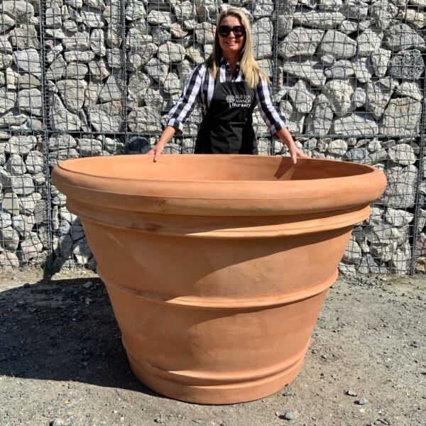The Milan Pot 135 Colour Terracotta - ter