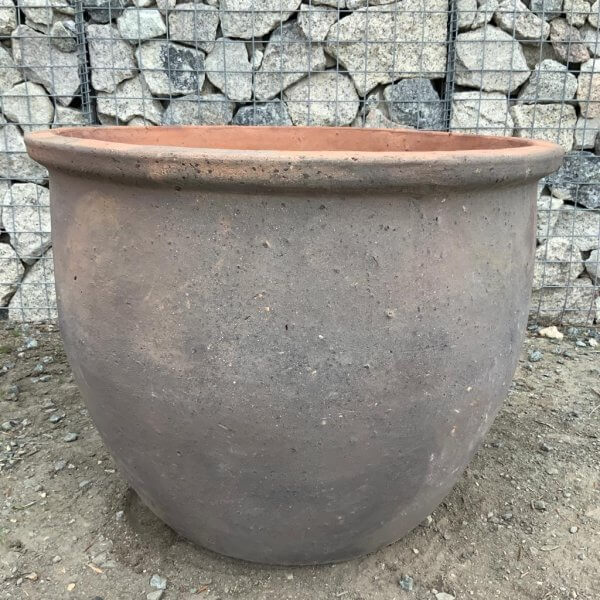 Old Stone 84 "Mu-ong" Plant Pot (Black Vietnamese Clay) - 1 10