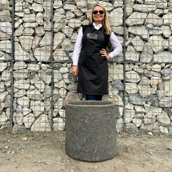 The Atlantis 50 Cylinder "Charcoal" Plant Pot - 2 19