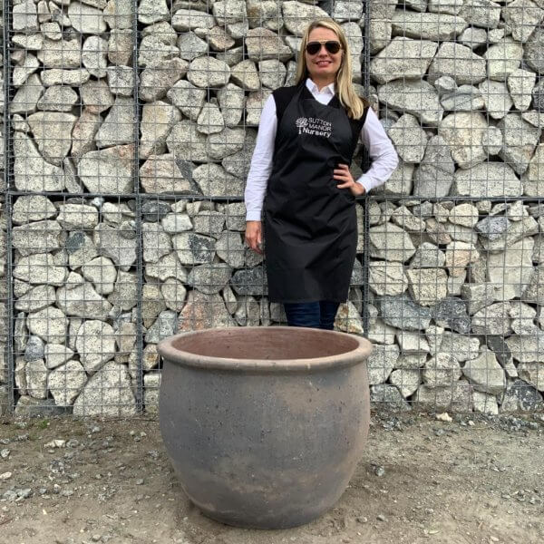 Old Stone 66 "Mu-ong" Plant Pot (Black Vietnamese Clay) - WhatsApp Image 2023 09 28 at 09.46.57 3