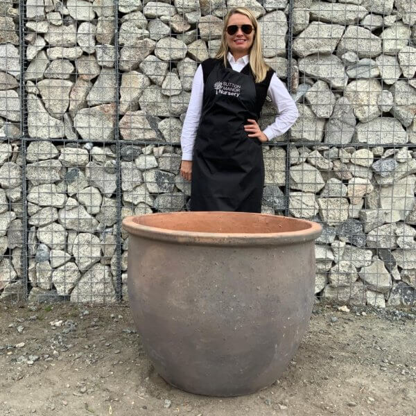 Old Stone 84 "Mu-ong" Plant Pot (Black Vietnamese Clay) - WhatsApp Image 2023 09 28 at 09.46.57 4