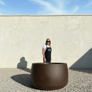 The Barolo Pot 110 Colour Mocha Brown (Resin)