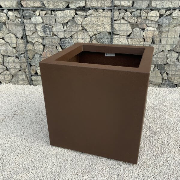 The Venice Cube Pot 65 Colour Mocha Brown - IMG 7979 scaled
