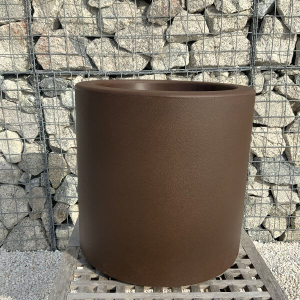 The Sicilian Cylinder Pot 40 Colour Mocha Brown - IMG 8102 scaled