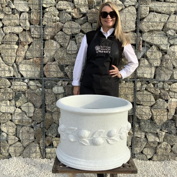 The Tuscany Fruit Pot 50 Colour Granite White - IMG 8233 scaled