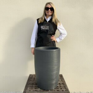 The Pompei Pot 45 Colour Charcoal (Resin)