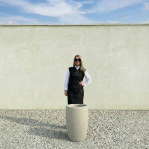 The Pompei Pot 60 Colour Champagne (Resin)