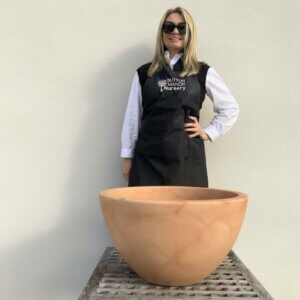 The Rome Bowl Pot Colour Terracotta (Resin)
