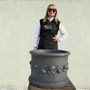 The Tuscany Fruit Pot 50 Colour Charcoal (Resin)