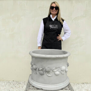 The Tuscany Fruit Pot 50 Colour Grey Stone (Resin)