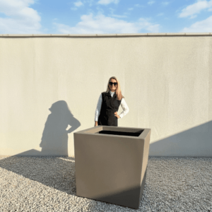 The Venice Cube Pot 85 Colour Clay (Resin)