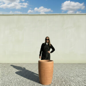 The Pompei Pot 75 Colour Terracotta (Resin)