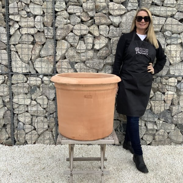 Terracotta Tuscan Pot Cylinder 60 (Handmade) - 21683ADA 309E 49C1 8A83 63CBDDF845BE 1 105 c