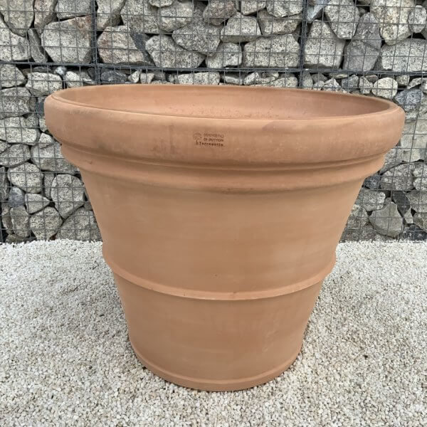 Terracotta Tuscan Pot Rolled Rim Extra Large 100 (Handmade) - 6B029483 36D4 4310 AB96 7F604EDDA140 1 105 c