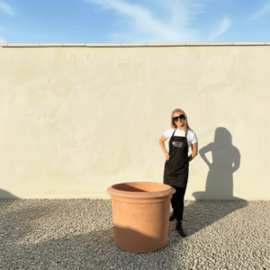 Terracotta Tuscan Pot Cylinder 80 (Handmade)