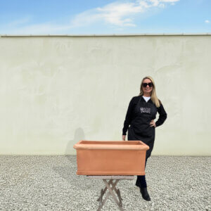 Terracotta Tuscan Planter Rectangle Troughs Window Box 80 (Handmade)