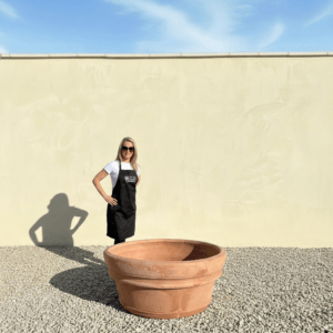 Terracotta Tuscan Pot Shallow Bowl 100 (Handmade)