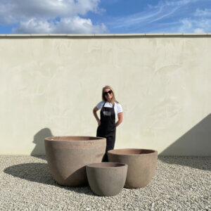 The Sa Dec Old Stone Plant Pots