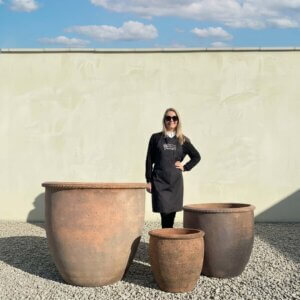 The Hai Phong Old Stone Plant Pots
