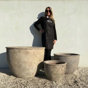 The Tam Coc Atlantis Shades Of Biege Plant Pots