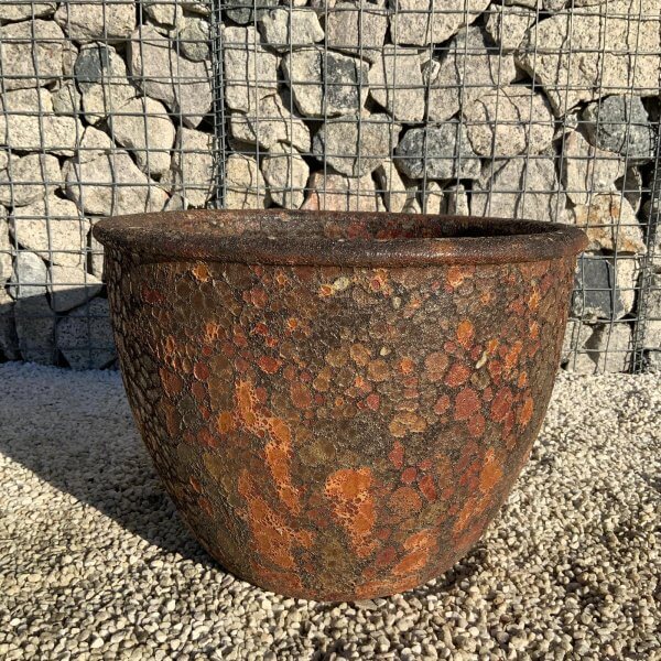 The Tam Coc Atlantis Shades Of Golden Rust Plant Pots - g 2
