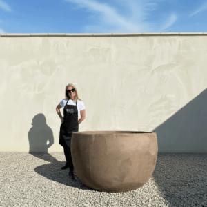 Etrusca Dark Terracotta Tuscan Big Bell Plant Pot 120 (Handmade)