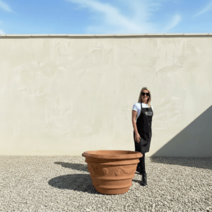 Terracotta Tuscan Pot Garland Rolled Rim Large 90 (Handmade)