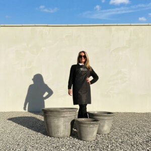 The Hanoi Glazed Shades Of Grey Plant Pots