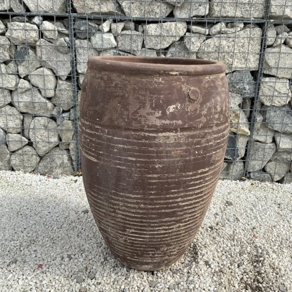 The Sa Dec Jar Wabi-Sabi Colour Ancient Brown Plant Pot - Image 2