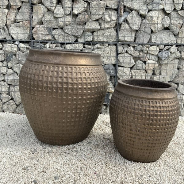 The Phu Yen Glazed Golden Bronze Plant Pots - Image 6