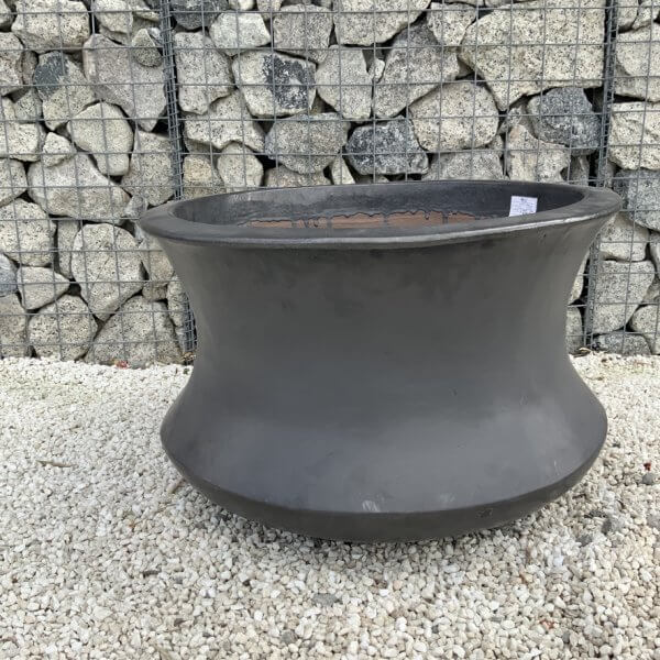 The Rach Gia Glazed Shades Of Grey Plant Pots - Image 4