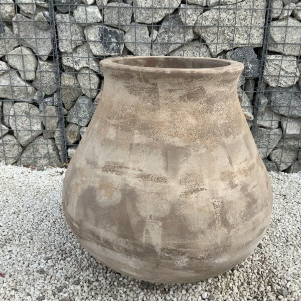 The Binh Duong Jar Wabi-Sabi Colour Velvet Brown Plant Pot - Image 2