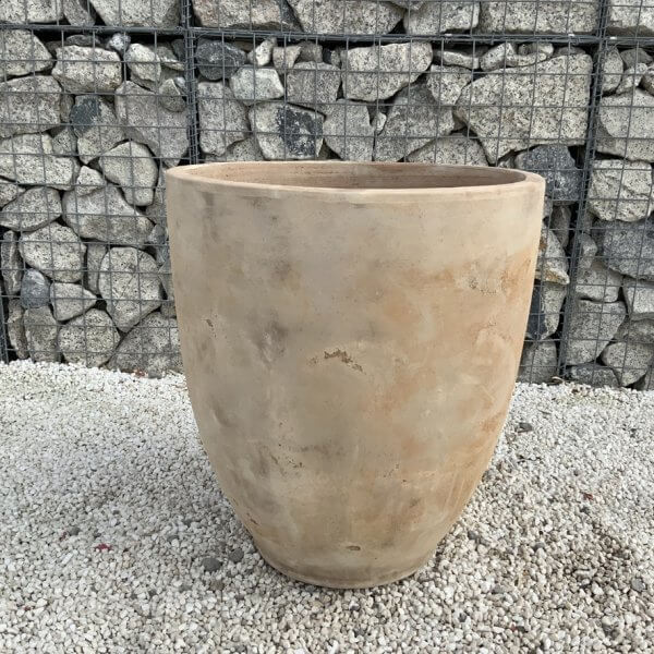 The Ben Tre Wabi-Sabi Colour Velvet Biege Plant Pot - Image 2