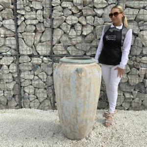 The Dong Thap Jar Wabi-Sabi Colour Velvet Green Plant Pot