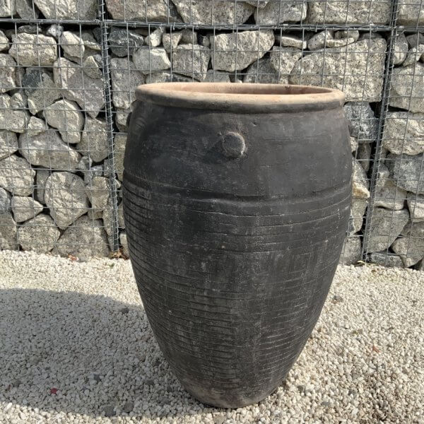The Sa Dec Jar Wabi-Sabi Colour Noir Plant Pot - Image 2