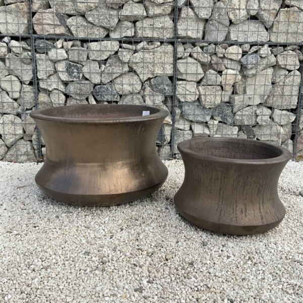 The Rach Gia Glazed Golden Bronze Plant Pots - Image 2