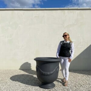 The Hai Duong Glazed Shades Of Grey Plant Pots