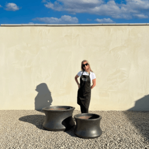 The Rach Gia Glazed Shades Of Grey Plant Pots